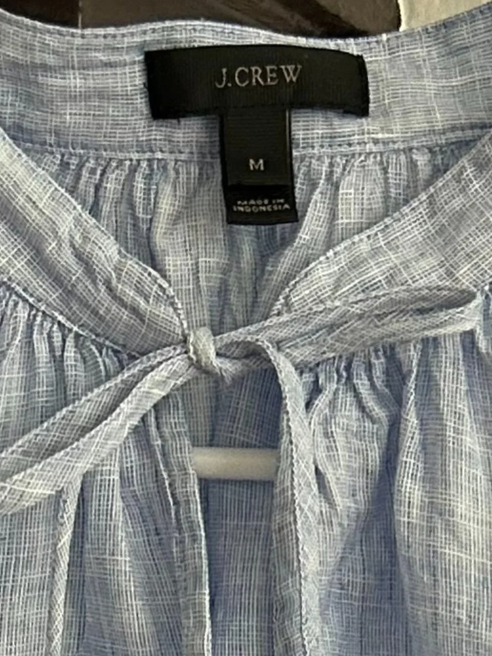 J. Crew Linen Blue Tunic Size Size M
